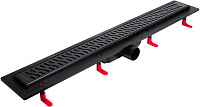 Лоток душевой 700мм Miano HARMONY BLACK EDITION MS-70HB боковой слив D50мм черный