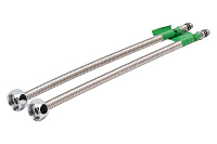 Подводки из нержавеющей гофрированнойтрубы для смесителя 1/2"*М10 (2шт) гайка-штуцер Lavita HF-C500L