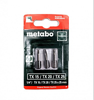 Бита Metabo TX15/20/25 (набор) 25мм (3шт) Torsion (628539000)