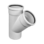 Крестовина для малошумной канализации Lammin 50*50/45° Lm39010505045