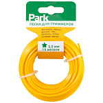 Леска для триммер PARK 3.0мм*15м звезда 990592