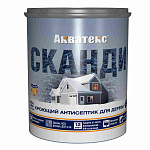 Антисептик для дерева кроющий Акватекс Сканди белая база A айсберг (0.75л)
