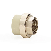 Муфта разъемная PPR 50*1* 1/2" Lammin внутренняя резьба полипропиленовая серая Lm31062050040G Муфта разъемная PPR 50*1* 1/2" Lammin внутренняя резьба полипропиленовая серая Lm31062050040G