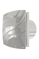 Вентилятор накладной d100 WAVE обратный клапан серый  ЭРАWAVE 100C Gray