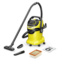 Пылесос хозяйственный Karcher WD 5 P V-25/5/22 (розетка) 1100Вт всас/выдув бак 25л пластик (1.628-306.0) Пылесос хозяйственный Karcher WD 5 P V-25/5/22 (розетка) 1100Вт всас/выдув бак 25л пластик (1.628-306.0)