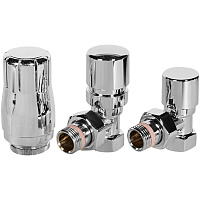 Комплект клапанов термостатических Design угловой 1/2 хром Stout SVTDK-0002-000015C