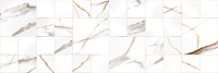 Плитка настенная Signorina Gold Decor 02 carving 1.08кв.м 30*90см Primavera DC15-02