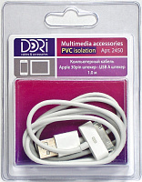 Кабель компьютерный Apple 30 pin шт-USB A шт. 1м блистер
