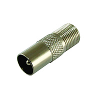 Переходник гнездо F - штекер TV (SQ-1809-0006) RG6 