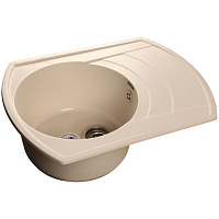 Мойка кухонная GranFest RONDO GF-R-650L прямоугольная с крылом 645*490мм белый