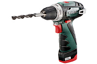 Аккумуляторная дрель-шуруповерт Metabo PowerMaxx BS 3акк*2,0 а/ч+кейс (600080960)