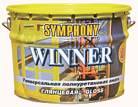 Эмаль полиуретановая универсальная WINNER глянцевый бесцветная база С Symphony