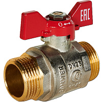 Кран шаровой 1 н/н ручка бабочка Rommer RBV-0007-2410225