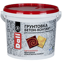 Грунтовка адгезионная Dali БЕТОН-КОНТАКТ индикаторный розовый 6 кг