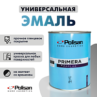 Эмаль универсальная алкидная PRIMERA PARLAK глянцевая белая база  Polisan 44100011000 2.5л