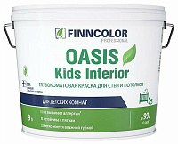 Краска для детских комнат и спален Oasis Kids&Bedroomбелая база А Finncolor 700014310 (9л)