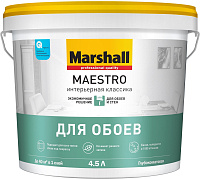 Краска для обоев Marshall Maestro фантазия белая (База BW) 4.5 л