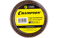 Леска для триммер (корд триммерный) Magic 2.4мм*15м витой квадрат Champion (C7039)