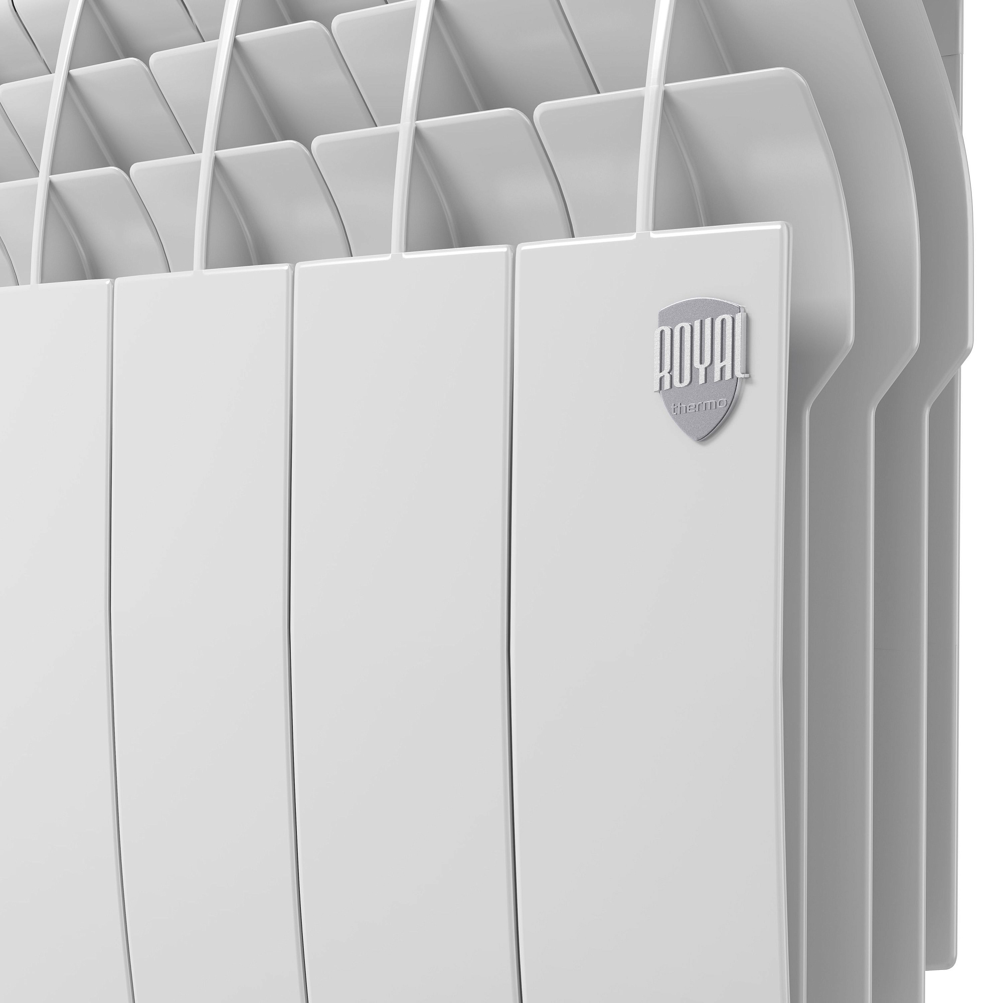 Радиатор биметаллический BiLiner 350мм VR 8 секций Bianco Traffico Royal Thermo RTBBTVR35008 доставка Нижний Новгород 2 Радиатор биметаллический BiLiner 350мм VR 8 секций Bianco Traffico Royal Thermo RTBBTVR35008 купить 2