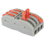 Клемма универсальная монтажная 3-проводная двусторонняя GTER5-03-BL5 General 800408 (5шт)