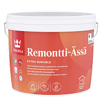 Tikkurila Remonti Assa акрилатная краска для стен и потолков белая (База А) 2.7 л