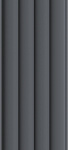 Панель Реечная МДФ Wave De Luxe Black Lead 2700*119*16мм Стелла