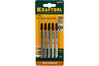 Полотна для лобзика по дереву 75мм 5шт KRAFTOOL 159511-2.5-S5