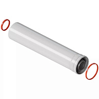 Удлинитель дымохода коаксиальный раструбный  60/100 L2000 Rommer RCA-6010-002000