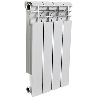 Радиатор биметаллический Rommer Profi BM 500 4 секции RAL9016 82487