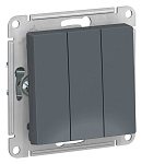 Выключатель Atlas Design ATN000731 3кл сх1+1+1 грифель