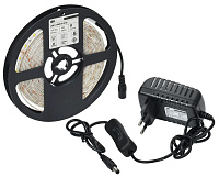 Комплект DIY 2835W60-4.8-IP65-12B LSR1-2-060-65-1-05-S лента 5метров, драйвер, выключатель IEK 7470027