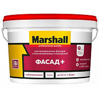 Краска фасадная Marshall ФАСАД+ глубокоматовая База BC - 2.5 л