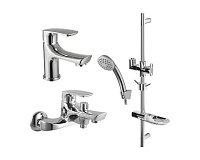 Набор смесителей Lemark Shape, хром LM1780C