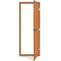 Дверь SAWO 7*19 с порогом бронза 730-4SGD