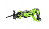 Пила сабельная аккумуляторная Greenworks GPT-BLRS-1 картон без аккумулятора и зарядного устройства 1200607