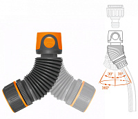Коннектор для шланга гибкий 12.5-15 мм 1/2”-5/8” DAEWOO DWC 2815