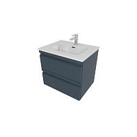 Тумба ВЕГА 60 с раковиной AQ0460-00  серый матовый Aquatek AQ77060-MG