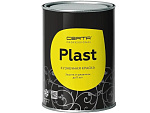 Эмаль CERTA-PLAST по металлу бетону железу цветным металлам и их сплавам 150°С черный 0.8кг CERTA  PLM00086