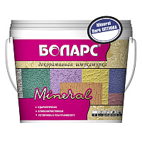 Штукатурка декоративная Боларс Mineral Bark ОПТИМА белый 25 кг