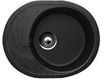 Мойка для кухни Ulgran U-403-343 овальная 57*46.5см антрацит