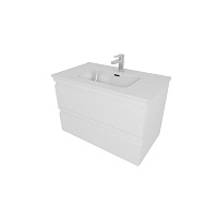 Тумба  ВЕГА 80 с раковиной AQ0480-00  белый матовый Aquatek AQ77080-MW