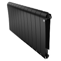 Радиатор биметаллический Infinity 500 VR80 12 секций Noir Sable Royal Thermo  RTINNSVR8050012