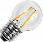 Лампа шар GLDEN-G45S-7-230-E27-2700 Филамент 7Вт прозрачный