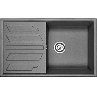 Мойка кухонная Granula GR-8601 прямоугольная 86*50см универсальное крыло графит