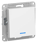 Выключатель Atlas Design ATN000113 1кл сх1a c подсветк. белый