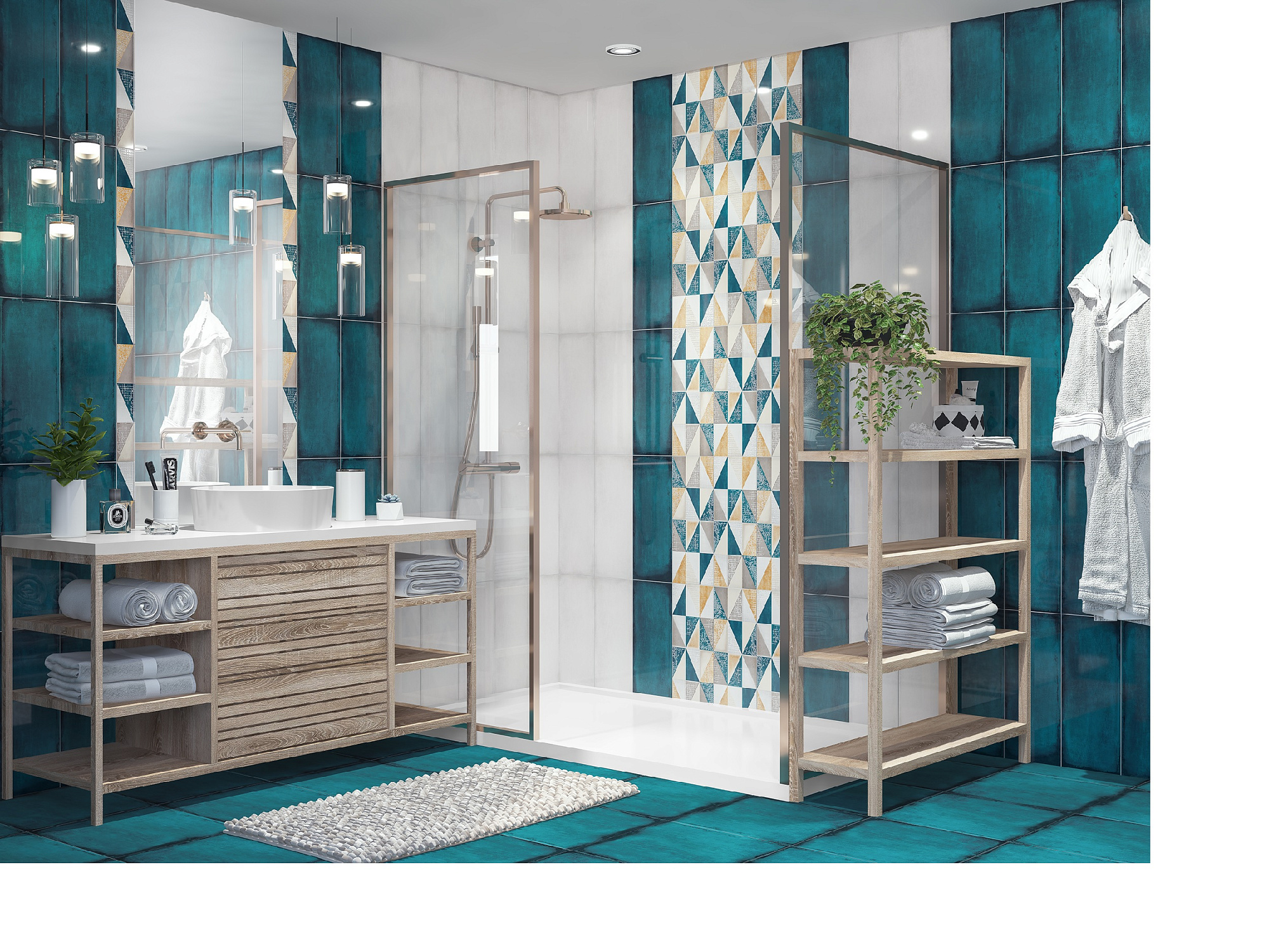 Плитка напольная ECLIPSE INDIGO 42*42см AZORI 505613002 купить 3