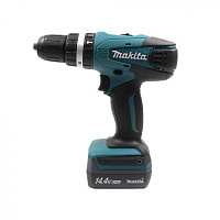 Аккумуляторная дрель-шуруповерт Makita HP347DWE ударная Li-Ion+кейс 