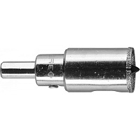 Коронка алмазная ЗУБР по кафелю и стеклу d 22 мм Р60 29850-22