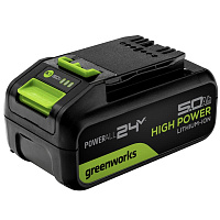 Аккумулятор Greenworks G24HP5 24В High Power 5.0а/ч (2957807)