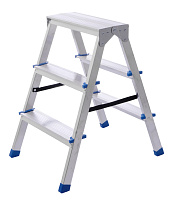 Стремянка алюминиевая двухсторонняя 3 ступени STAIRS AS203